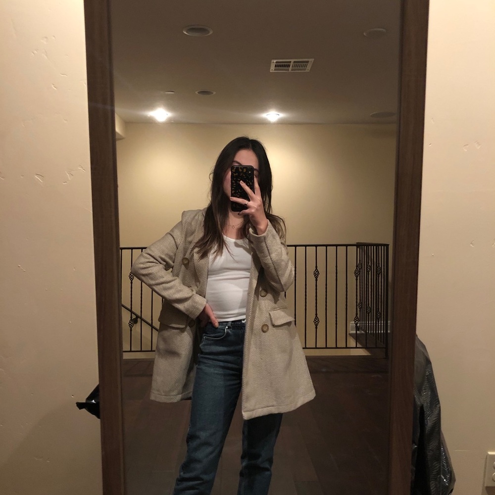 Tweed oversized blazer